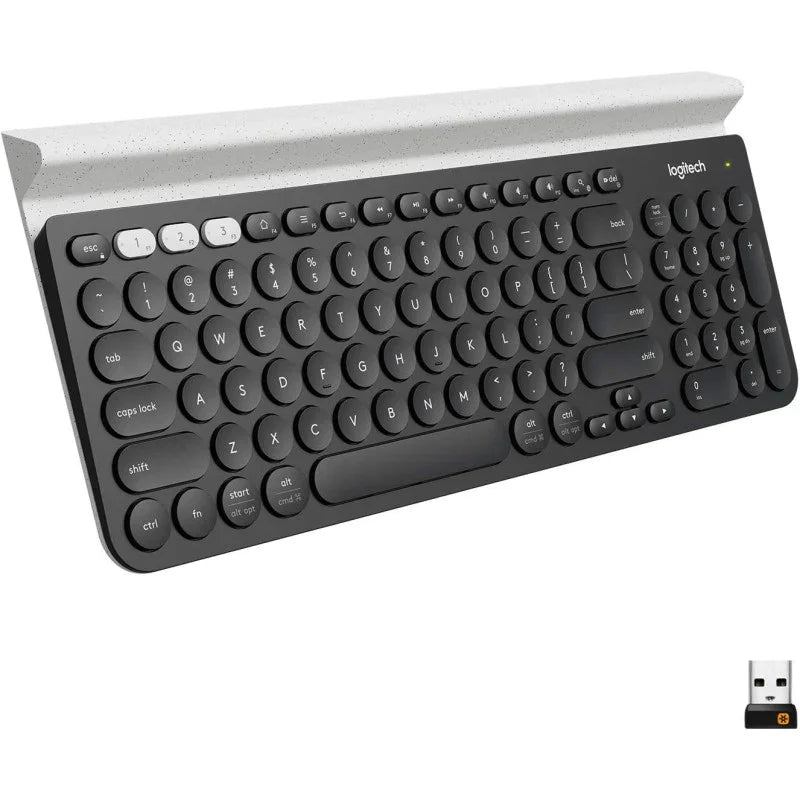 Logitech K780 Multi-Device Wireless Keyboard For Computer, Phone And Tablet Flow Cross-Computer Control Compatible - eBuy UAE